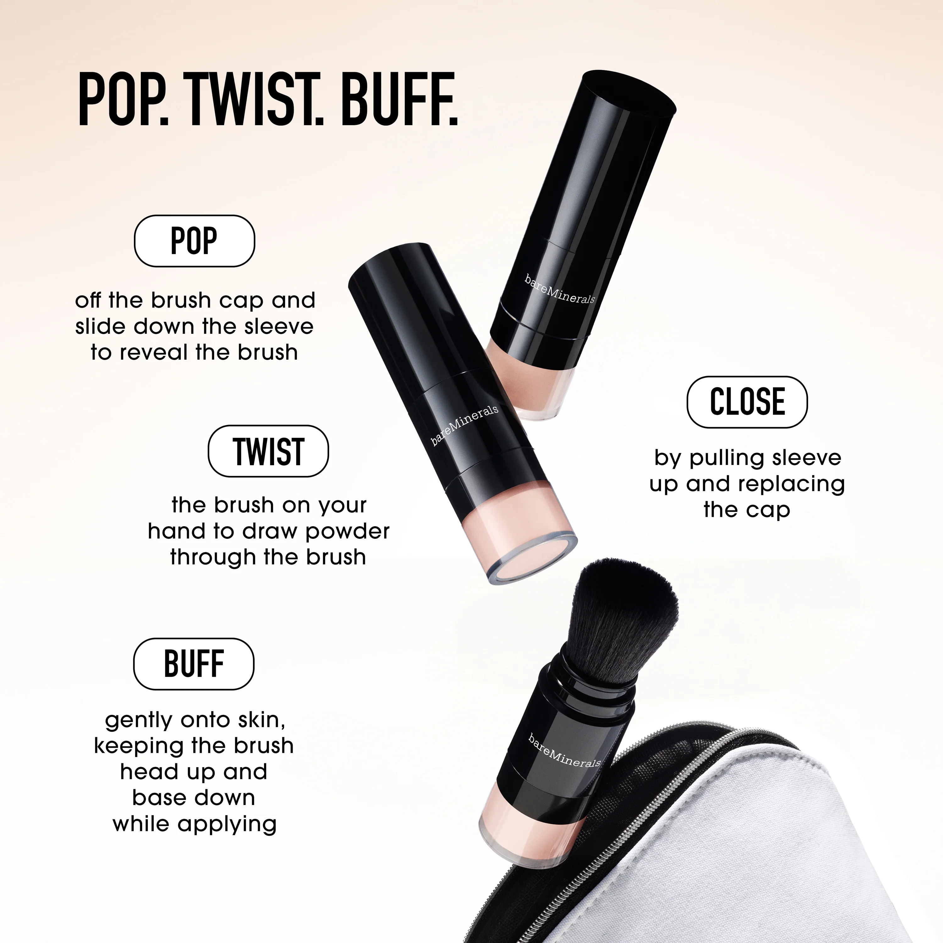 COMPLEXION RESCUE® Luminous Skin Tint Stick and ORIGINAL Mineral Veil® Set + Protect Brush - Image 5