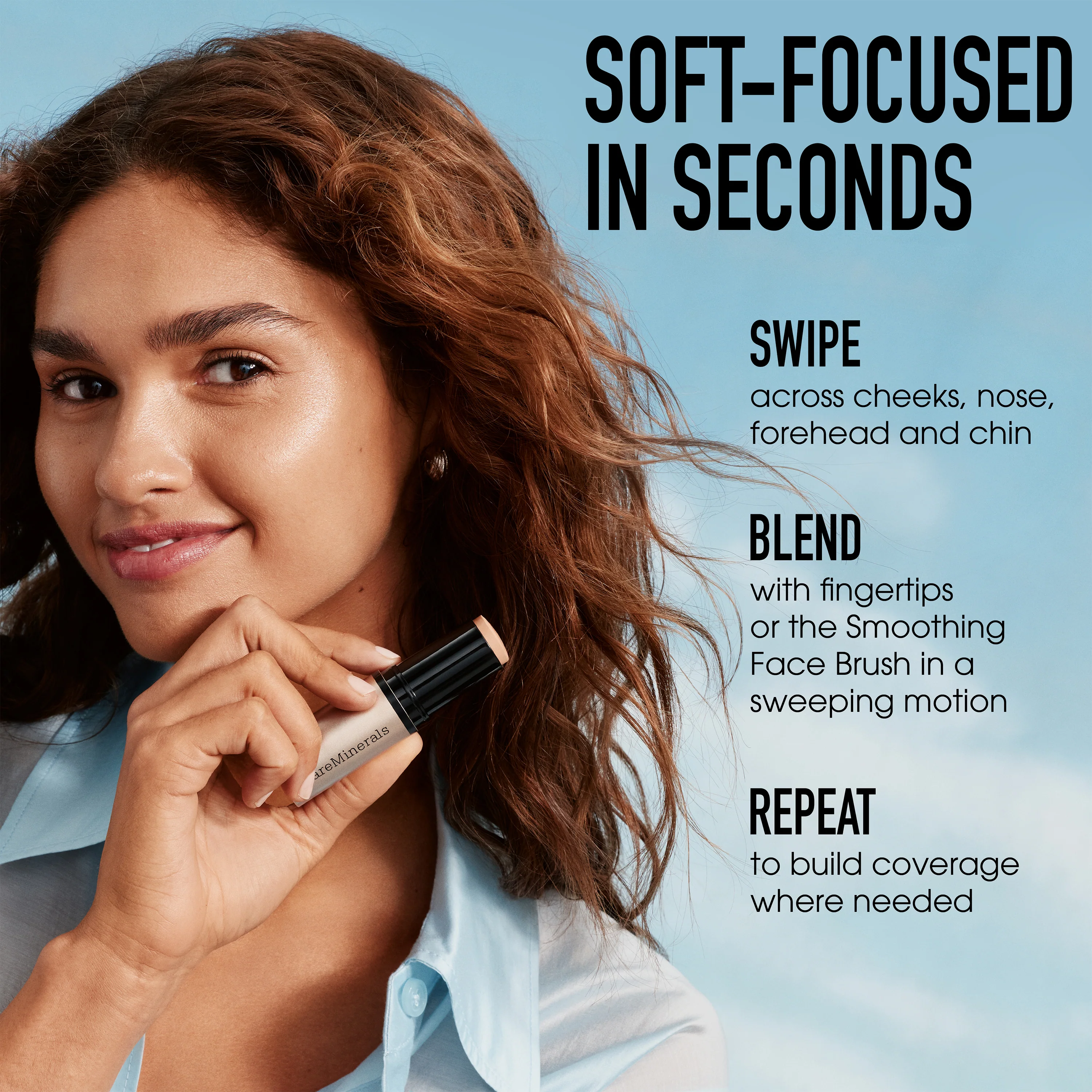 COMPLEXION RESCUE® Luminous Skin Tint Stick and Smoothing Face Brush - Image 42